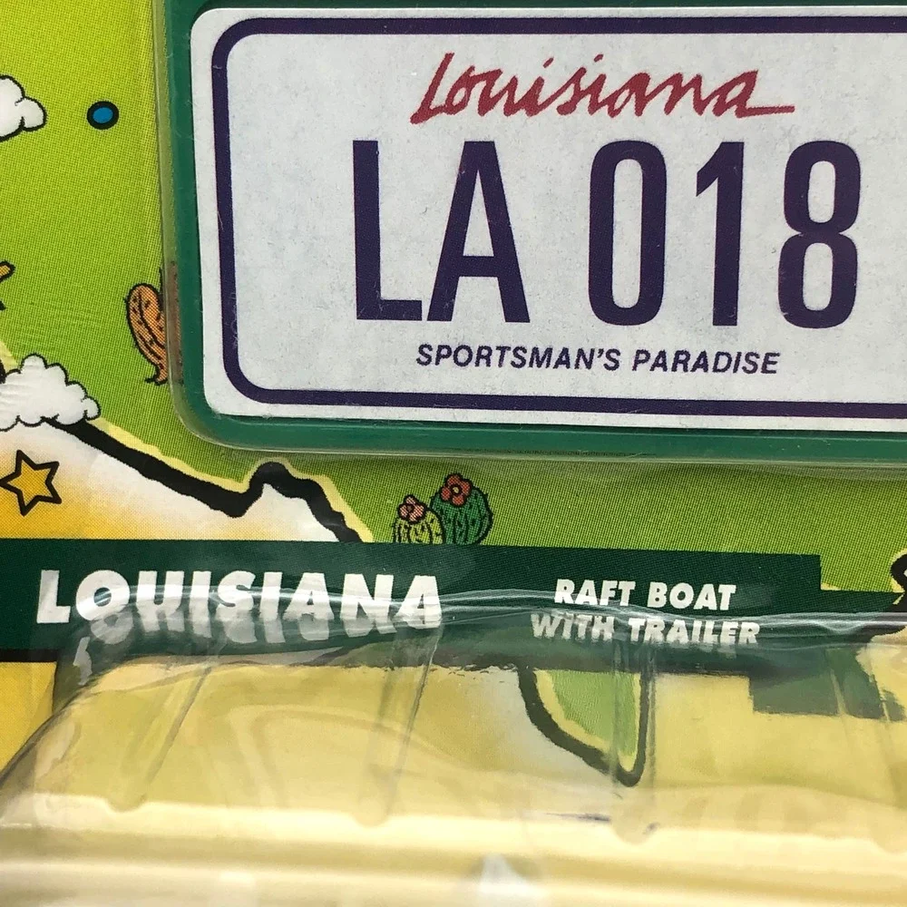 Matchbox Across America 50th Birthday Alaska Snow Doctor & Louisiana Raft Boat
